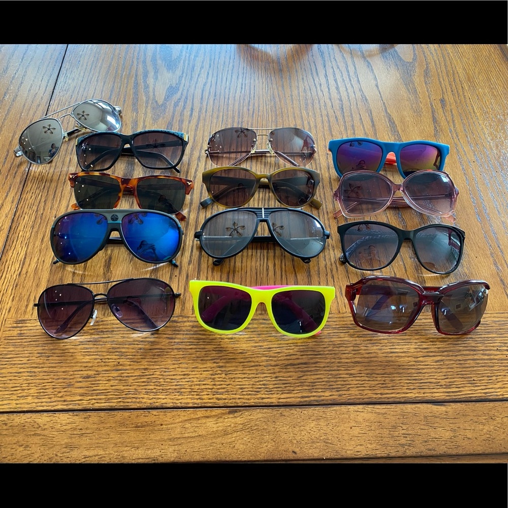 Lot of 13 Pairs of Sunglasses